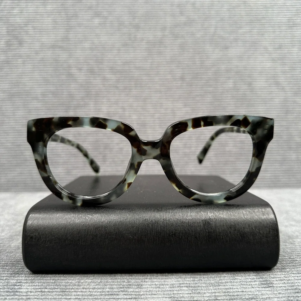 Warby Parker Banks 142 Eyeglasses Frames Sea Glass Tortoise Cat‎ Eye 52-21-145